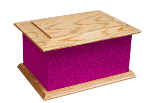 Ashes Casket Selection - Magenta Glitter